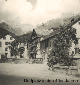 Dorfplatz von Tarrenz aus den 1940ern